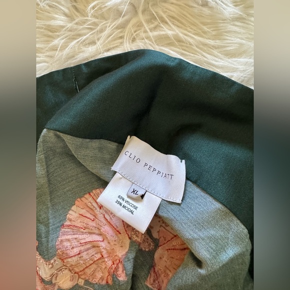 Clio Peppiatt The Vanguard Mermaid Embellished Printed Voile Maxi Wrap Skirt XL - Picture 6 of 7